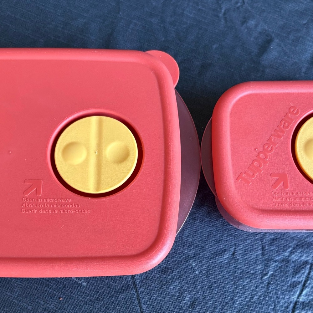 Tupperware Rock N Serve microwaveable containers